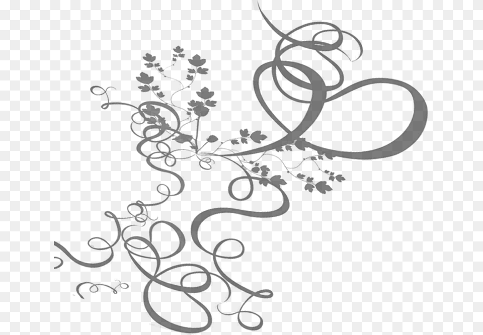 Swirls Design Matters Of The Heart Subjects Of My Mind, Silhouette, Cross, Symbol, Stencil Free Png Download