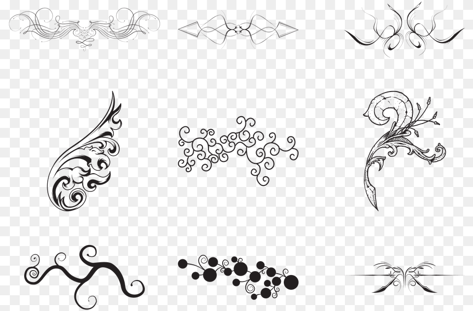 Swirls Symbols Design Decoration Symbols, Art, Floral Design, Graphics, Pattern Free Png