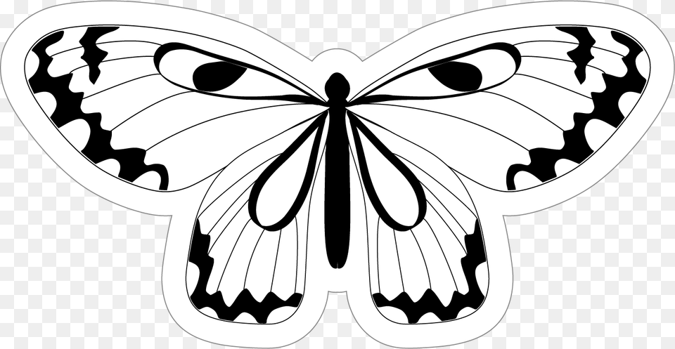 Swirly Butterfly Black And White Pizzeria Bruno Amp Franco, Stencil, Art, Animal, Kangaroo Png Image