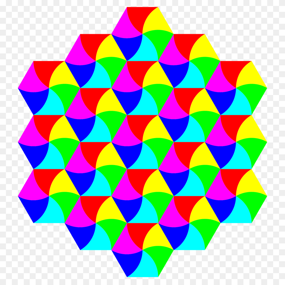 Swirly Hexagon Tessellation Clipart, Pattern Png Image