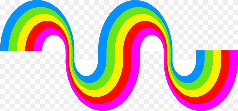 Swirly Rainbow Decoration Icons, Art, Graphics, Logo Free Png