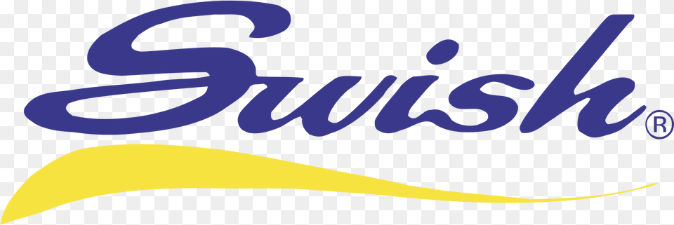 Swish Logo Transparent Svg Vector Electric Blue, Text, Animal, Fish, Sea Life Png Image
