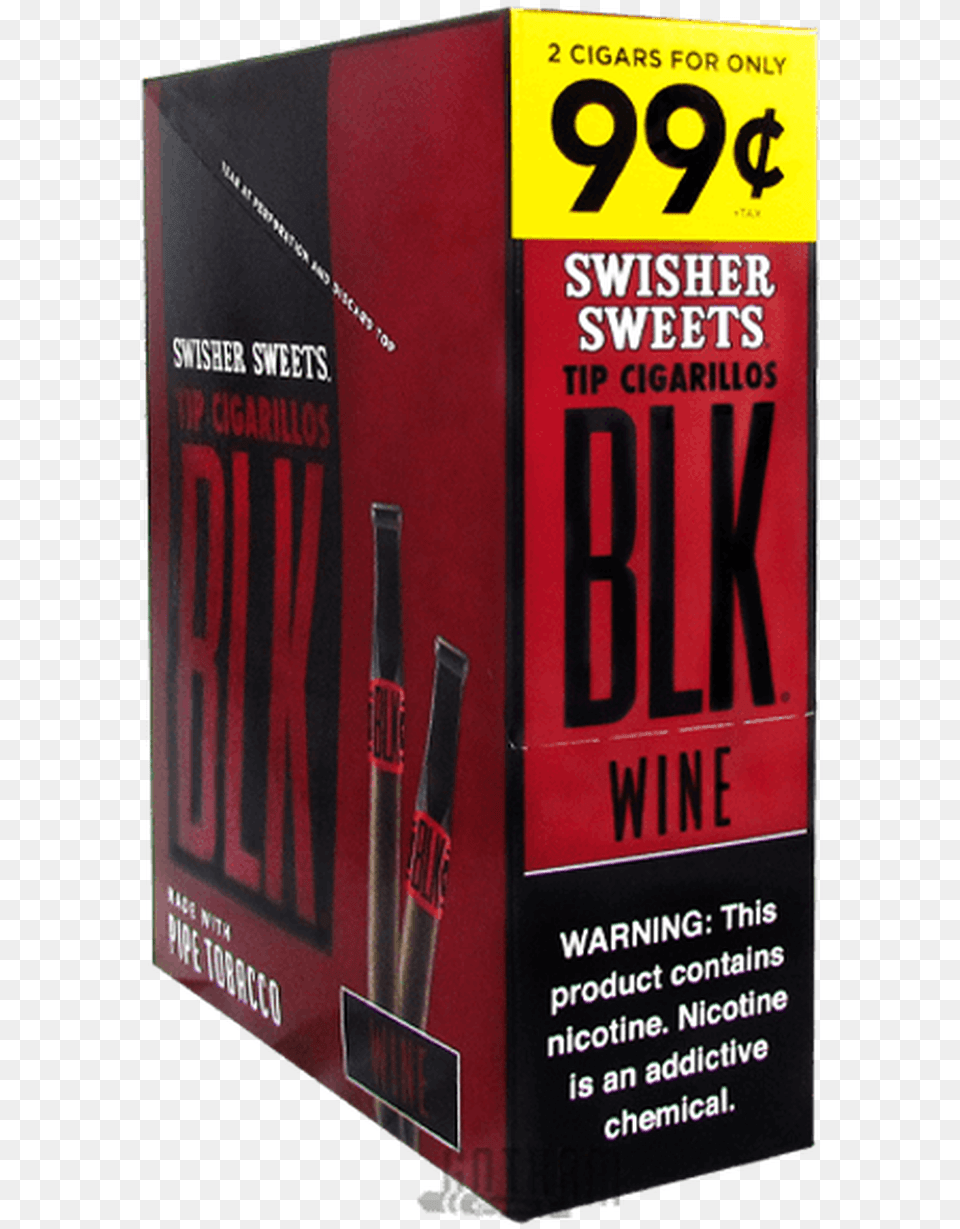 Swisher Sweets Blk Tip Cigarillos Wine Swisher Sweets, Book, Publication, Bottle Free Png Download
