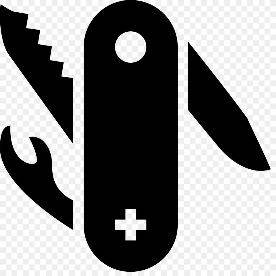 Swiss Army Knife Icon, Gray Free Transparent Png