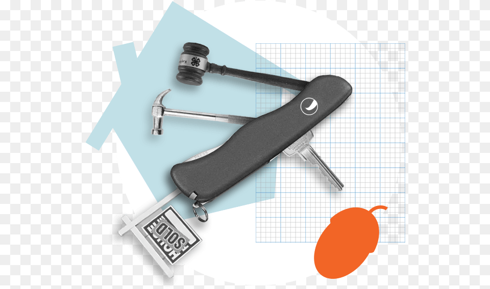 Swiss Army Knife With Real Estate Tools Blade Free Transparent Png