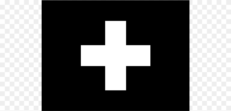 Swiss Flag Black And White, Cross, Symbol Png