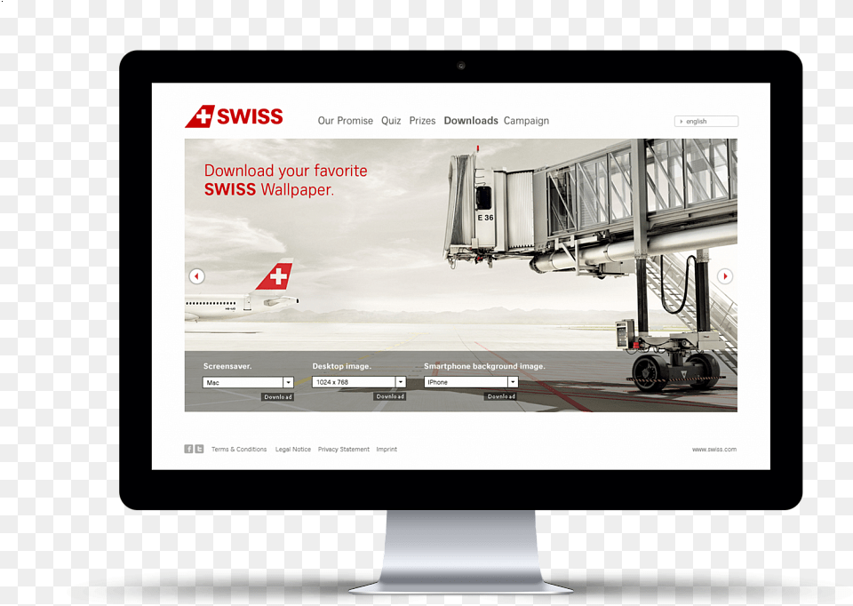 Swiss International Air Lines, Advertisement, Machine, Wheel, Vehicle Free Transparent Png