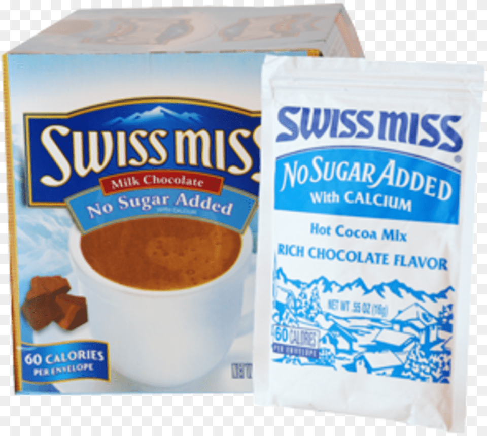 Swiss Miss Hot Cocoa Mix No Sugar Added Swiss Miss Hot Chocolate, Powder, Food Png