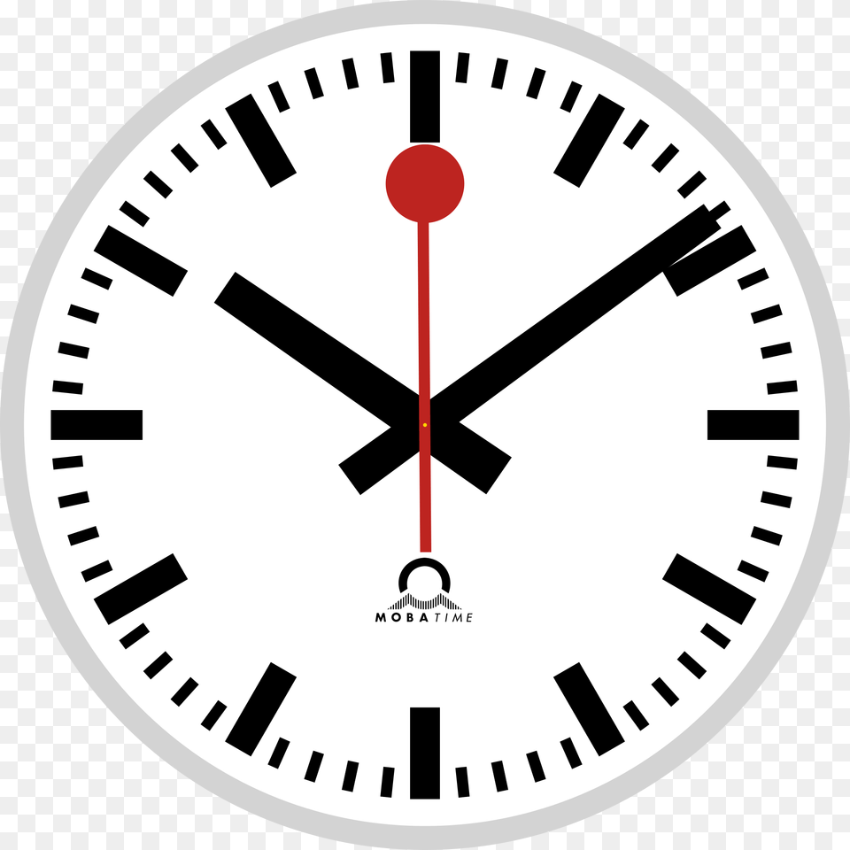 Swiss Railway Clock, Analog Clock, Disk, Wall Clock Png Image
