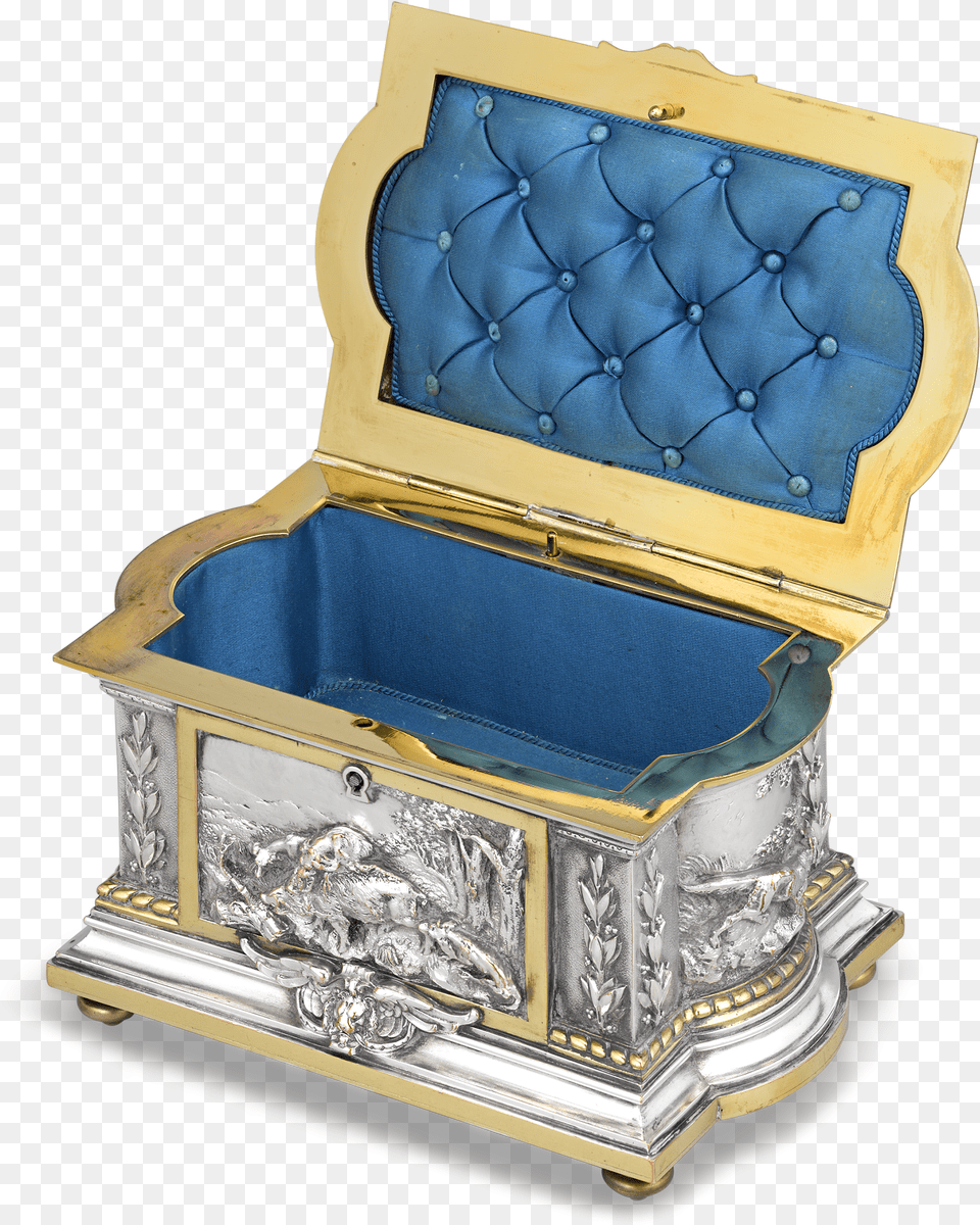 Swiss Silvered Bronze Musical Jewelry Box Throne Free Transparent Png
