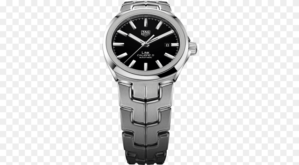Swiss Watches Tag Heuer Uk Line Watch Store Tag Heuer Tag Heuer Wbc2110ba0603 Link Calibre 5 Stainless Steel, Arm, Body Part, Person, Wristwatch Png Image