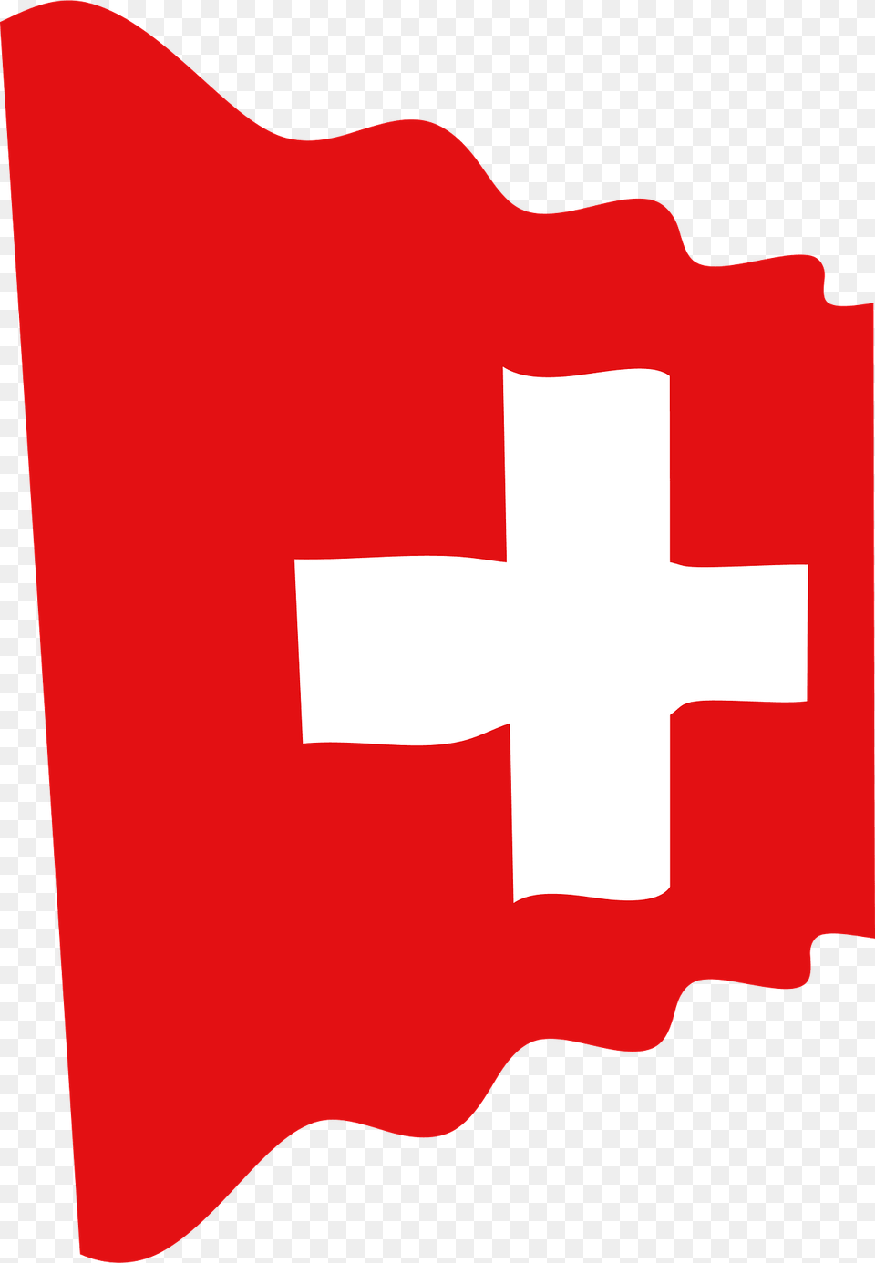 Swiss Wavy Flag Clipart, First Aid Free Transparent Png