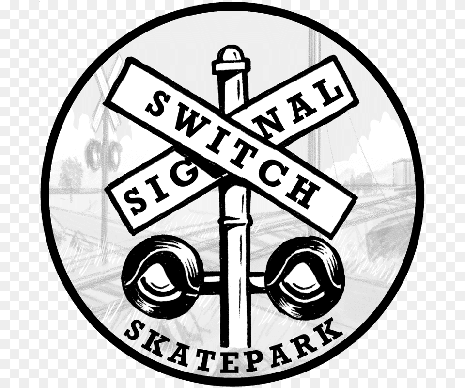Switch And Signal Skatepark Switch And Signal Skate Park, Symbol, Sign, Emblem Free Transparent Png