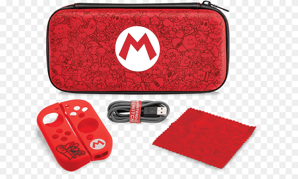 Switch Case Mario M, First Aid, Accessories, Bag, Handbag Png
