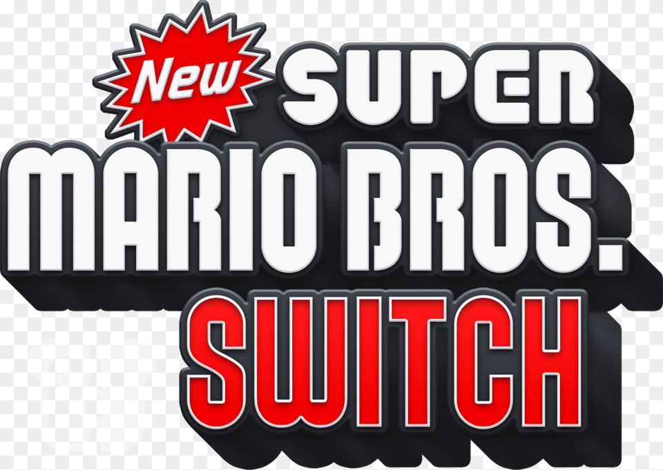 Switch Logo Super Mario Wii Logo, Sticker, Scoreboard, Text Png