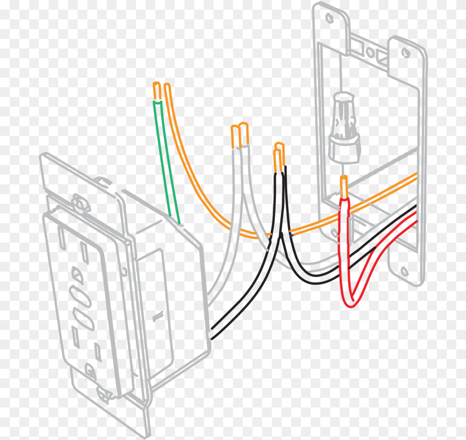 Switched Outlet Outlet Diagram, Wiring Free Png Download