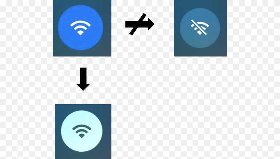 Switching Wifi Off Expected Icon Vs Icon Displayed Wifi Icon, Light, Logo Png