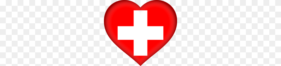 Switzerland Flag Clipart, First Aid, Heart Free Png