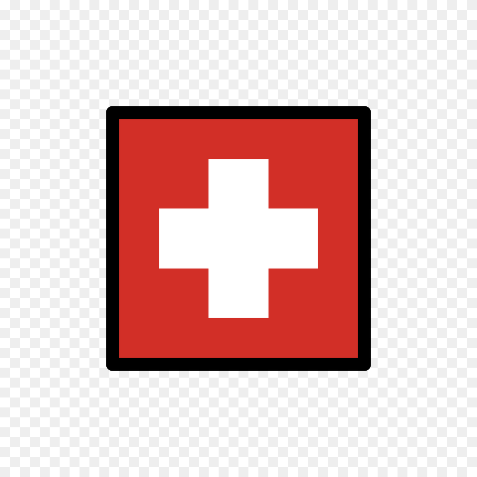 Switzerland Flag Emoji Clipart, First Aid, Logo, Red Cross, Symbol Png Image