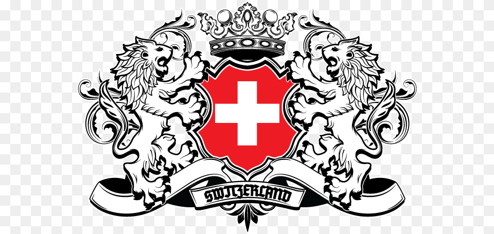 Switzerland Flag Herladic Lions T Shirt Flag Of Croatia T Shirt, Logo, Emblem, Symbol Free Png Download