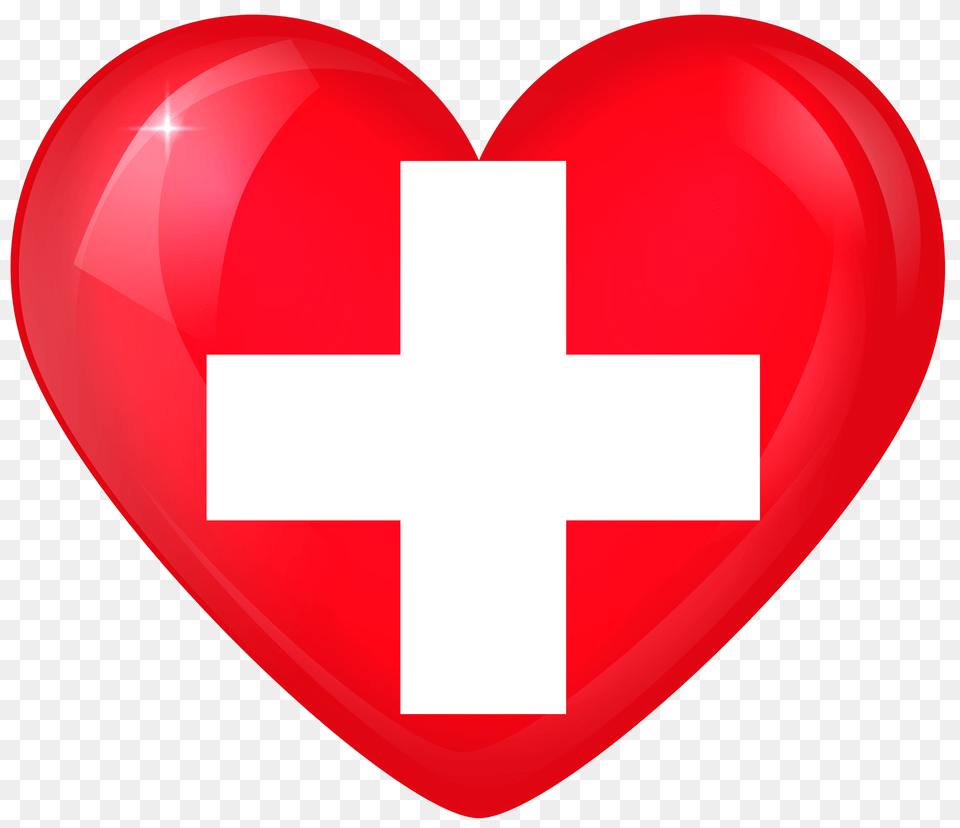 Switzerland Large Heart, First Aid, Logo, Symbol Free Transparent Png