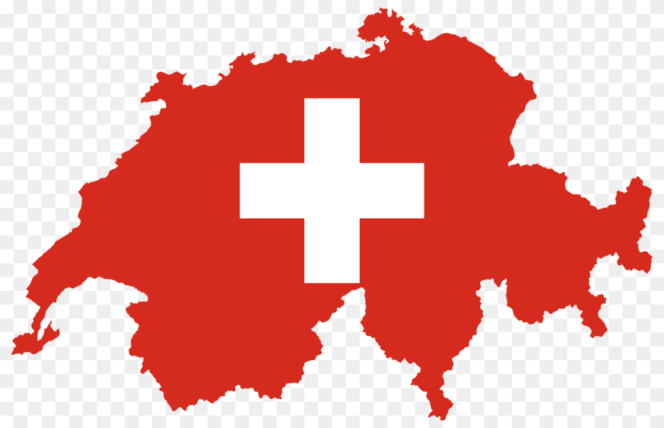 Switzerland Map Flag Clipart, First Aid, Logo, Symbol, Red Cross Png Image