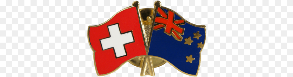 Switzerland New Zealand Friendship Flag Pin Badge 22 Mm Vertical, Logo, Symbol, Accessories Free Transparent Png