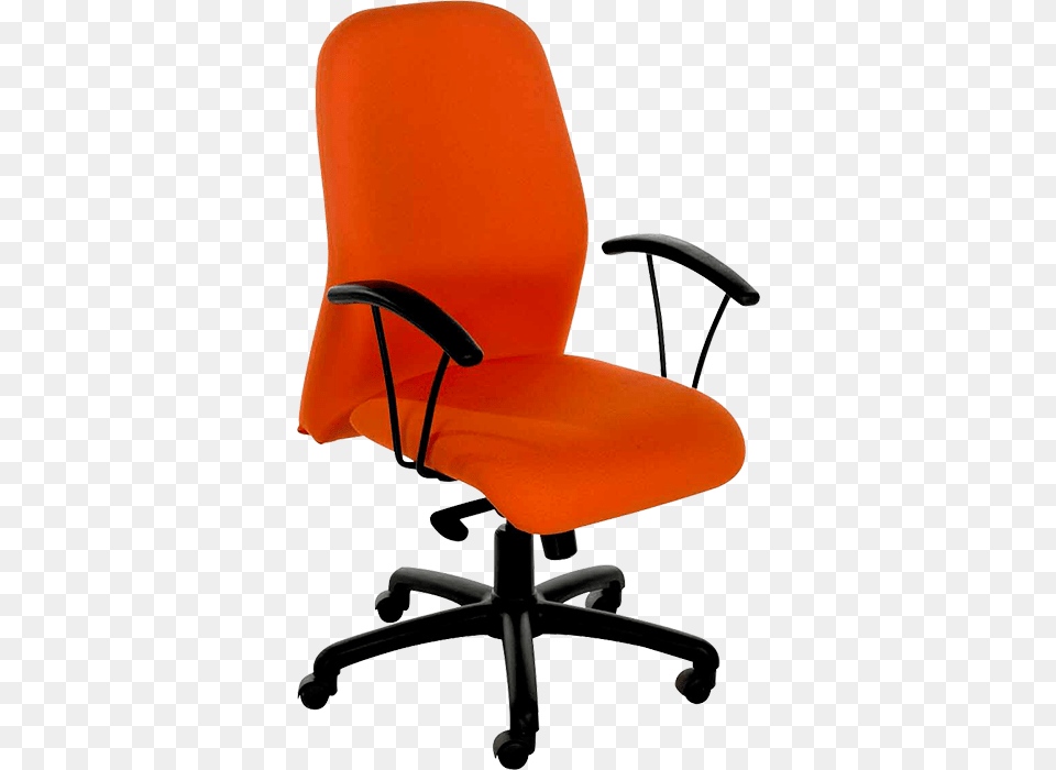 Swivel Chair With Black Fixed Arms Medium Back Executive Office Chairs Fabric, Furniture, Armchair Free Png