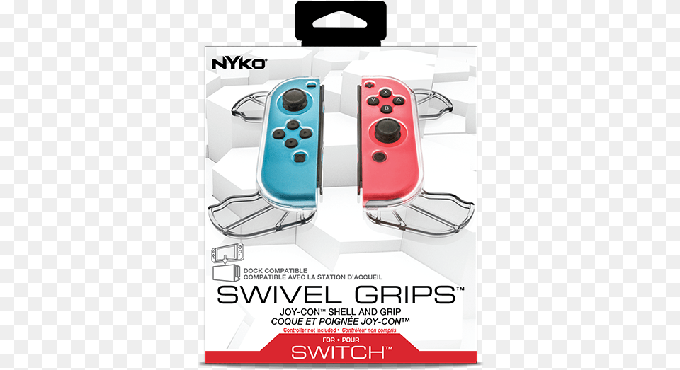 Swivel Grips For Nintendo Switch Nyko, Advertisement, Electronics, Remote Control, Poster Free Transparent Png