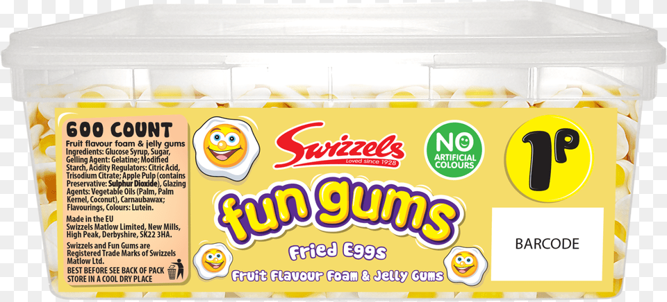 Swizzels 1p Fried Eggs Snack, Food, Lunch, Meal, Face Png