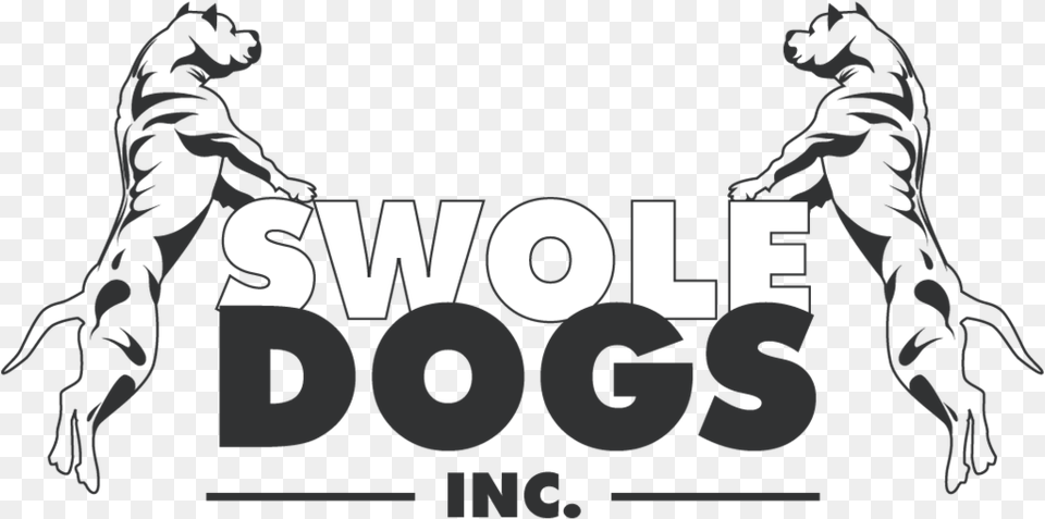 Swole Dogs Federal University Of Health Sciences Of Porto Alegre, Stencil, Logo, Adult, Person Png Image