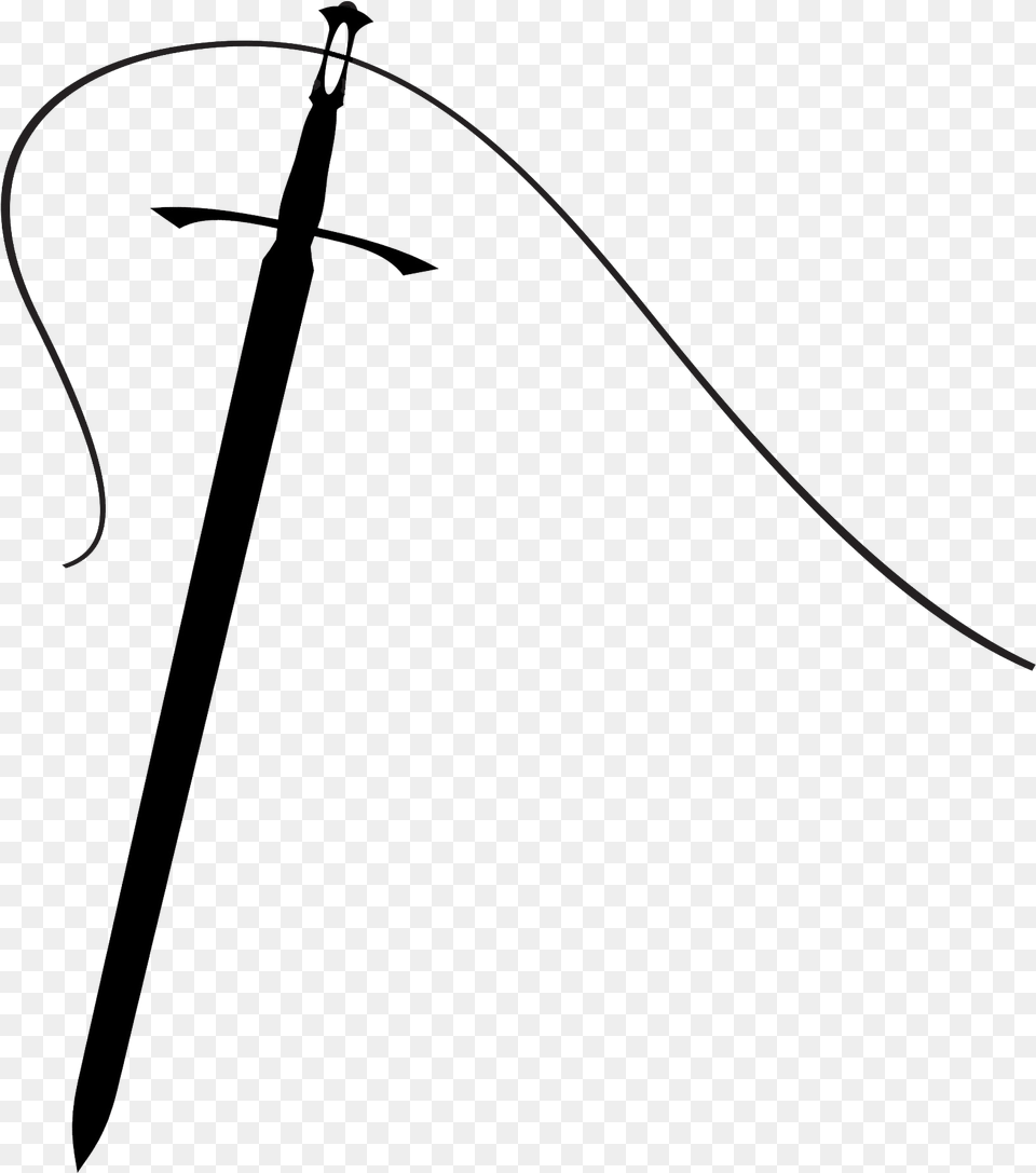 Sword, Weapon, Bow Free Png Download