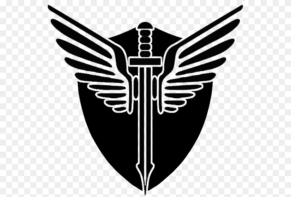 Sword And Shield, Stencil, Emblem, Symbol Png Image