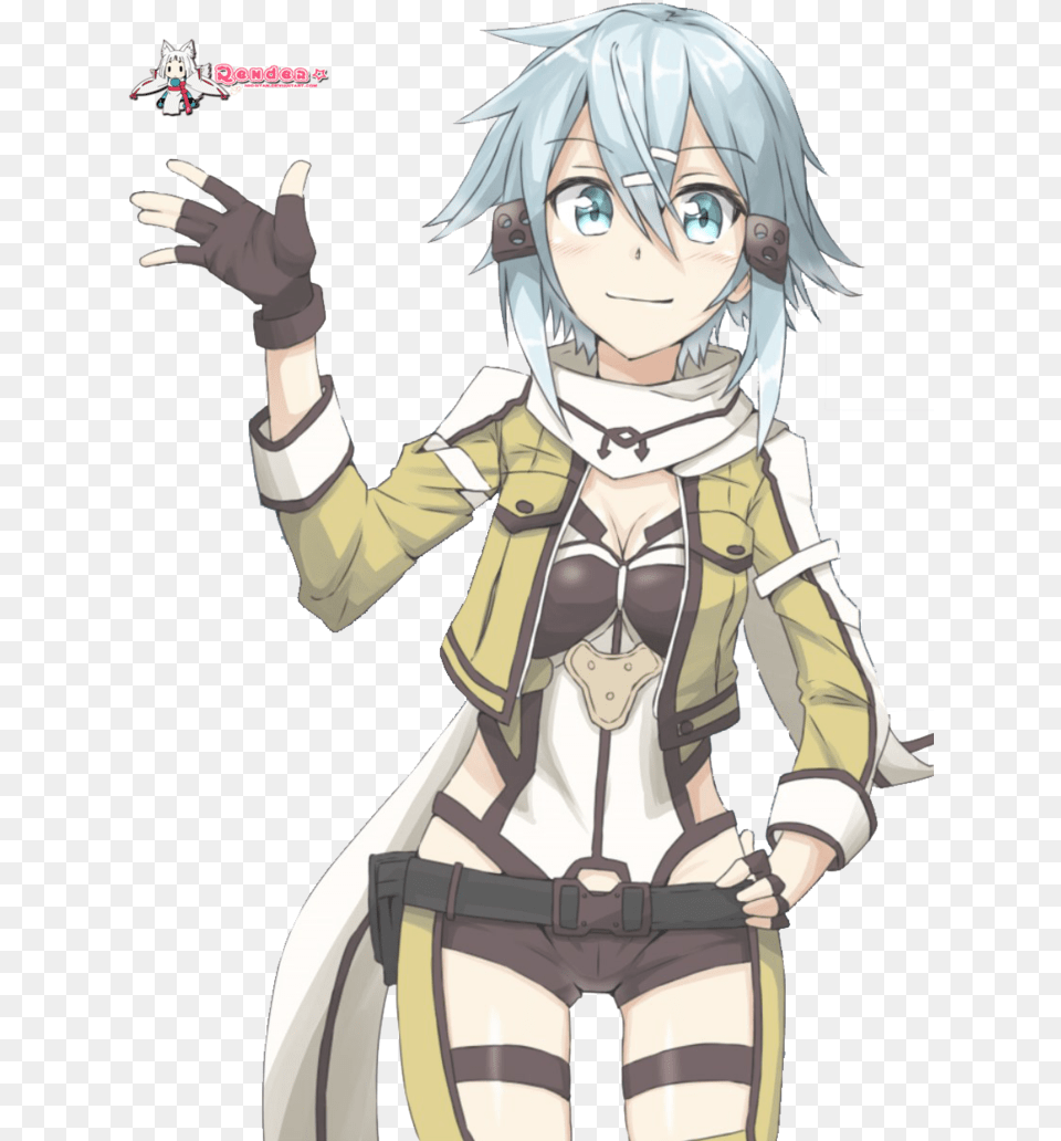 Sword Art Online 2 Sinon, Publication, Book, Comics, Person Free Transparent Png