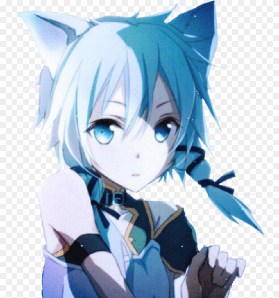 Sword Art Online 2 Sinon Cat Download Anime Devchonki, Baby, Book, Comics, Person Png Image