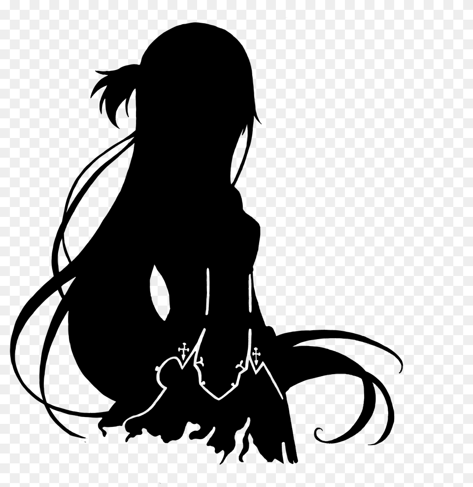 Sword Art Online, Silhouette, Adult, Female, Person Free Transparent Png