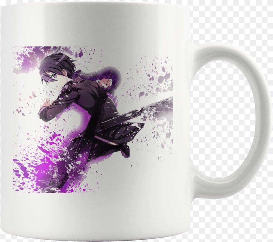 Sword Art Online Anime Kirito Background, Cup, Person, Face, Head Free Png