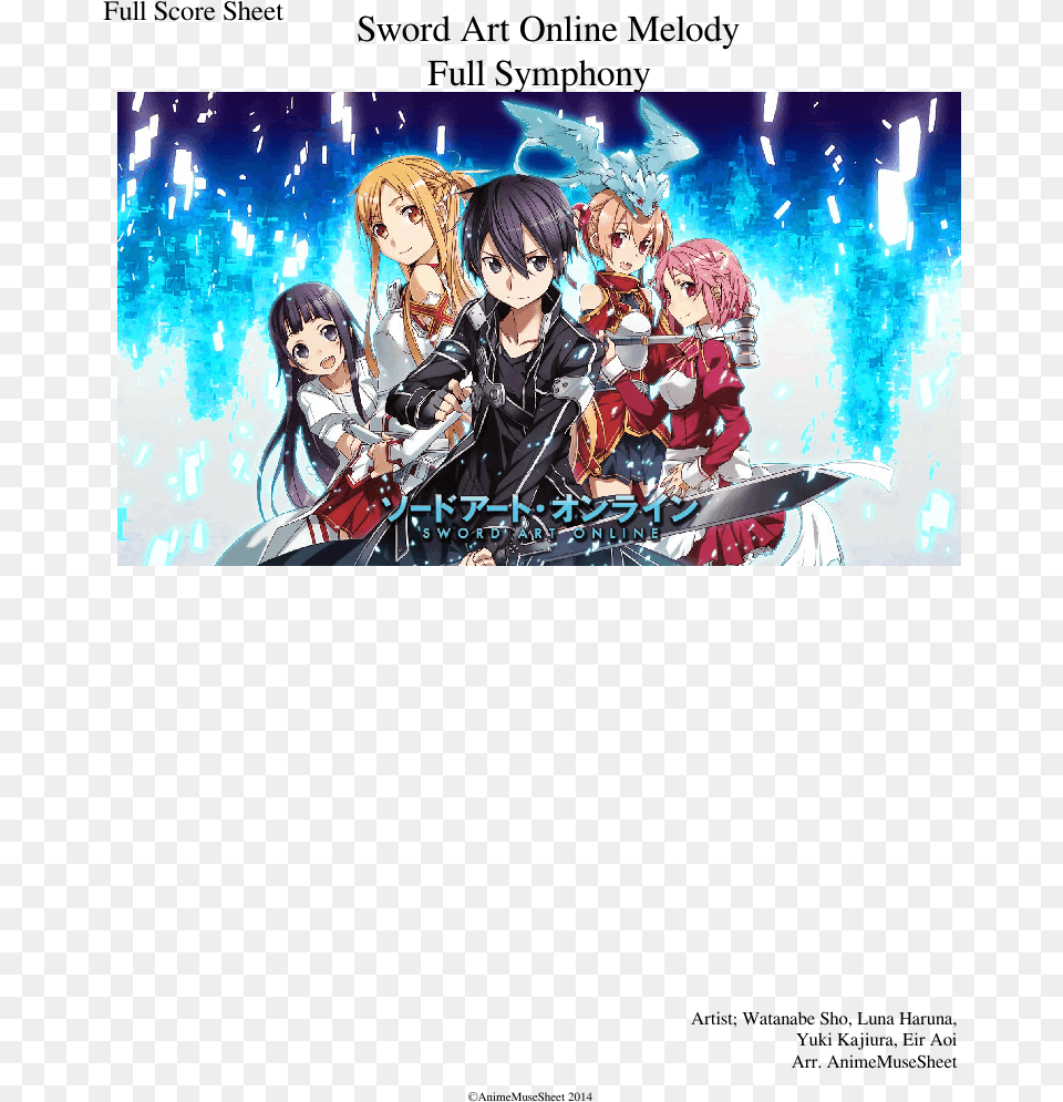 Sword Art Online Character Swords, Publication, Book, Comics, Adult Free Transparent Png