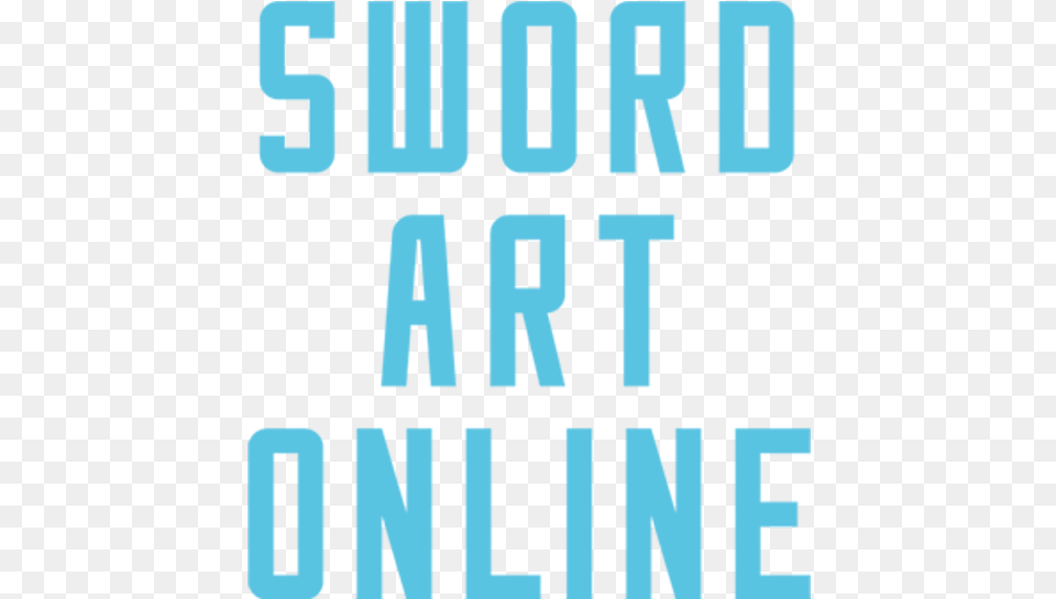 Sword Art Online Electric Blue, Text, Cross, Symbol, Alphabet Free Png