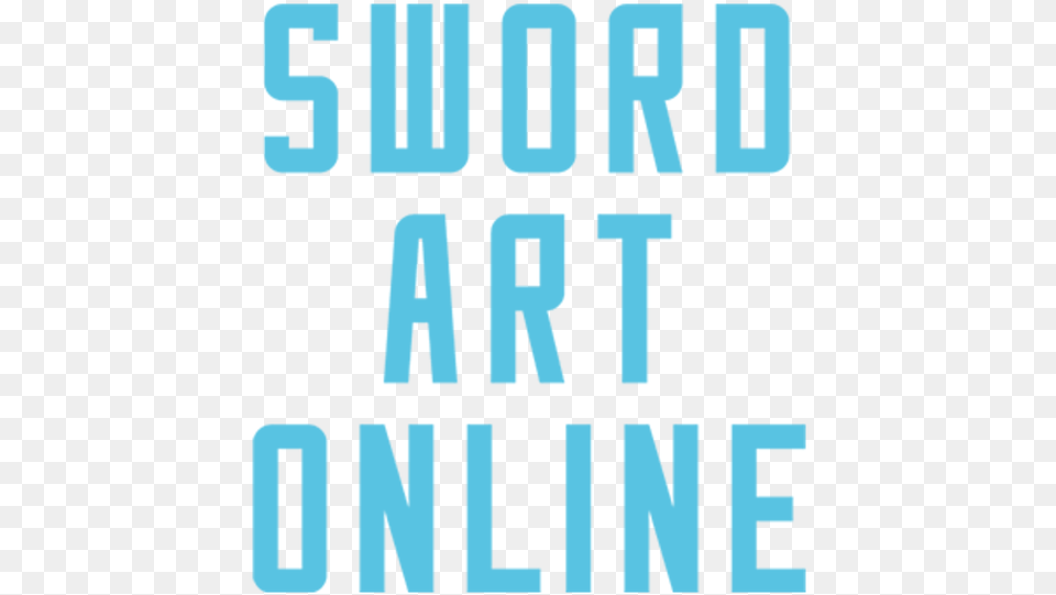 Sword Art Online Electric Blue, Text, Alphabet Free Png Download