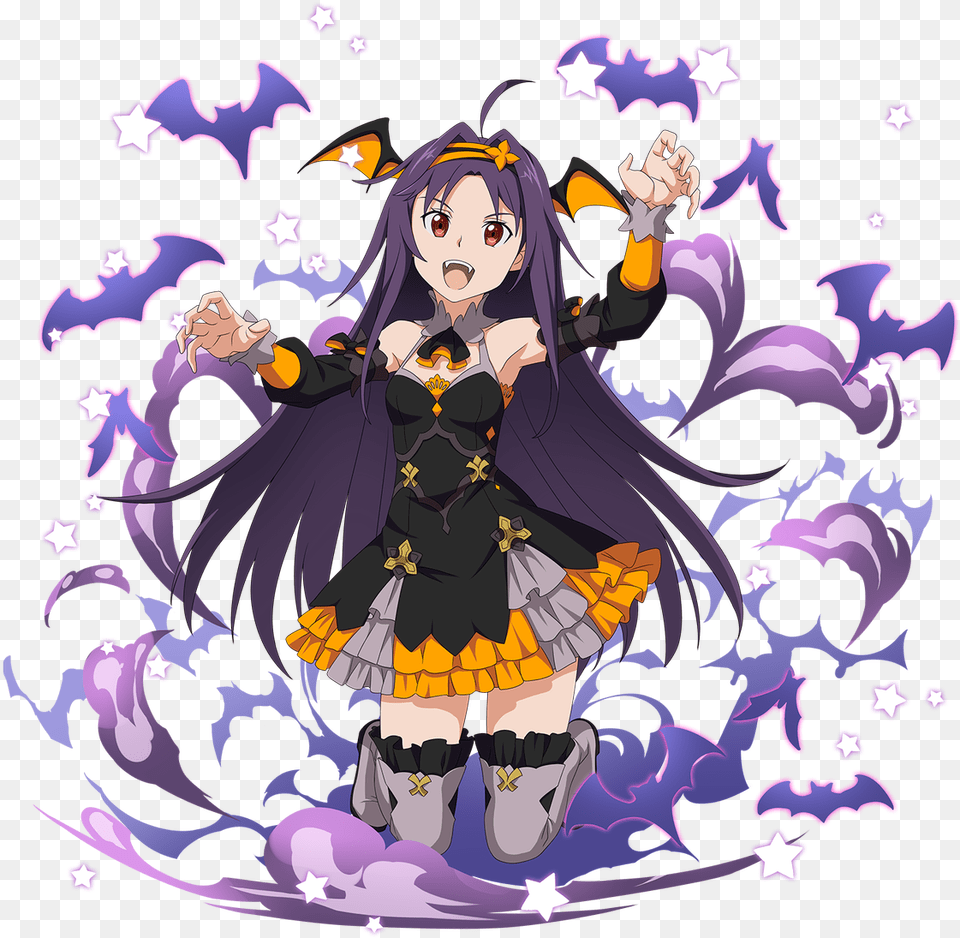 Sword Art Online Halloween Yuuki, Purple, Publication, Book, Comics Free Transparent Png