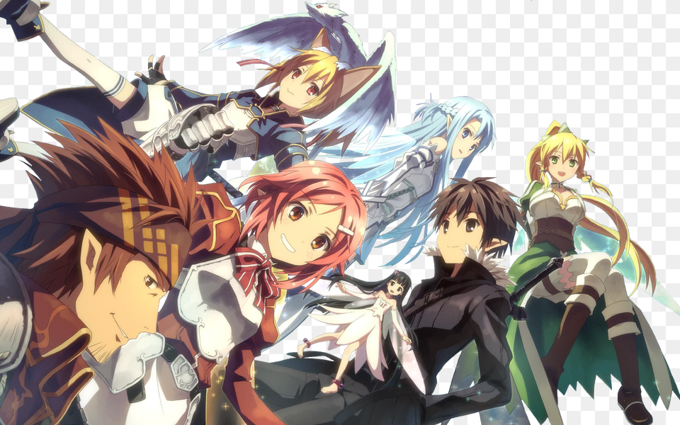 Sword Art Online Hd Sword Art Online, Publication, Book, Comics, Person Free Transparent Png