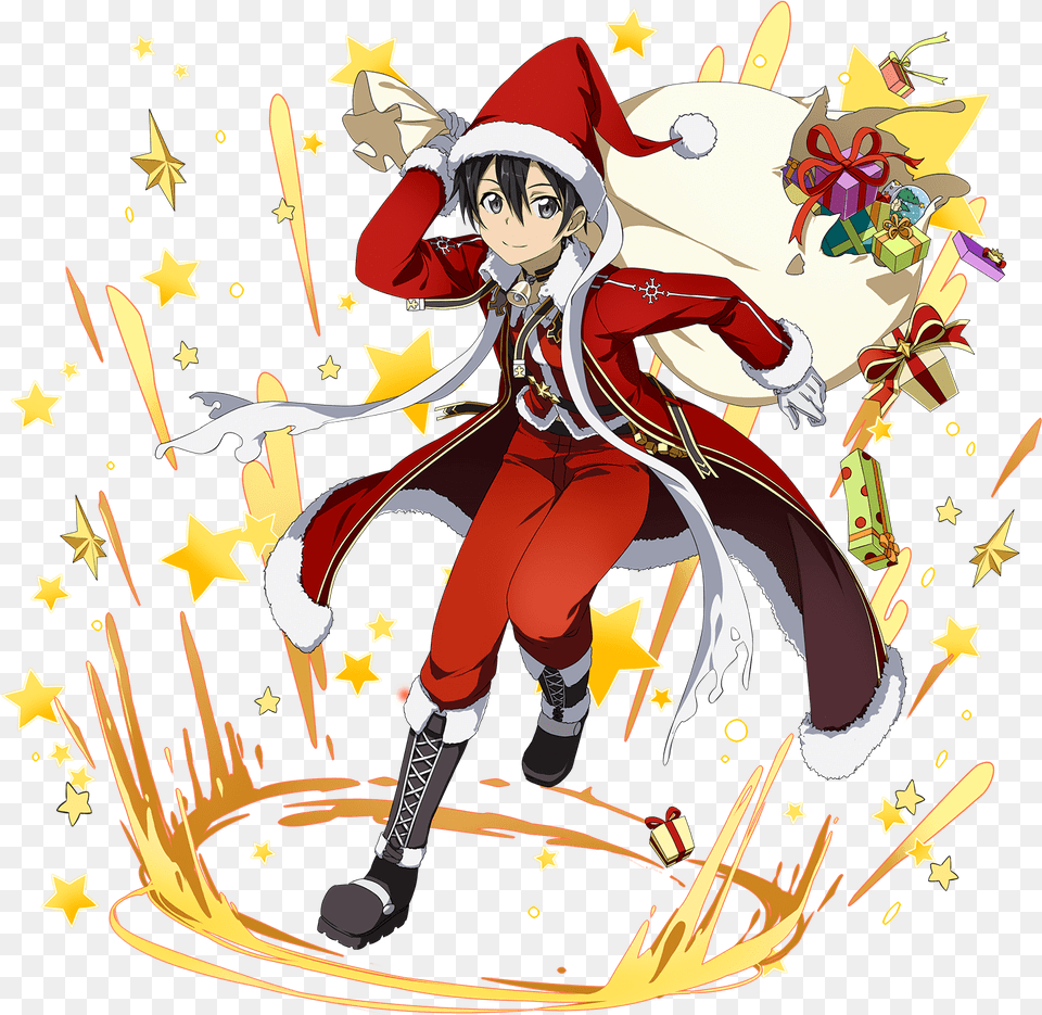 Sword Art Online Kirito Christmas, Book, Comics, Publication, Person Png Image