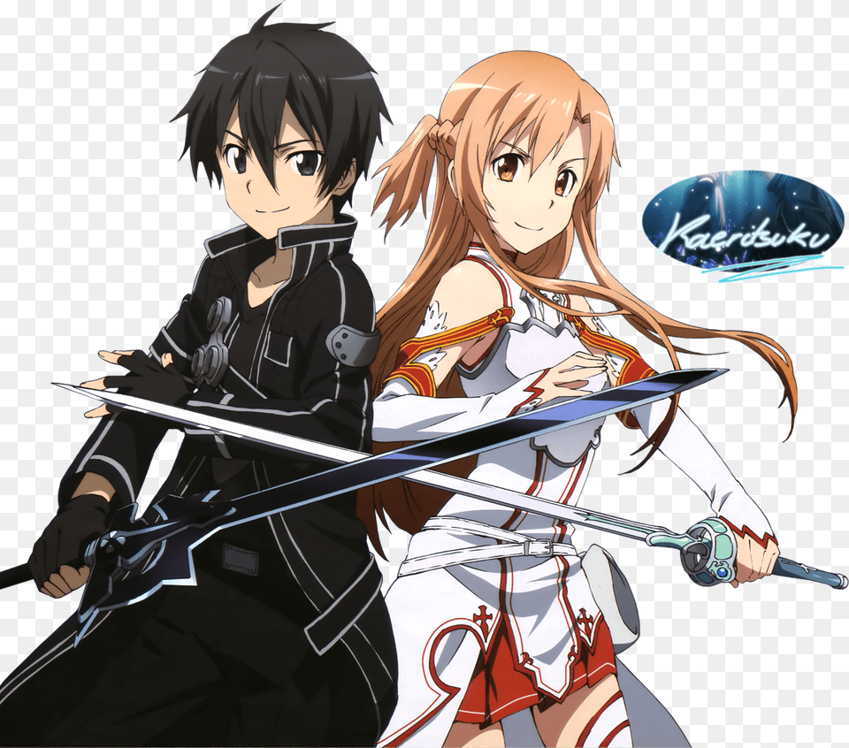 Sword Art Online Kirito Et Asuna, Publication, Book, Comics, Adult Free Transparent Png