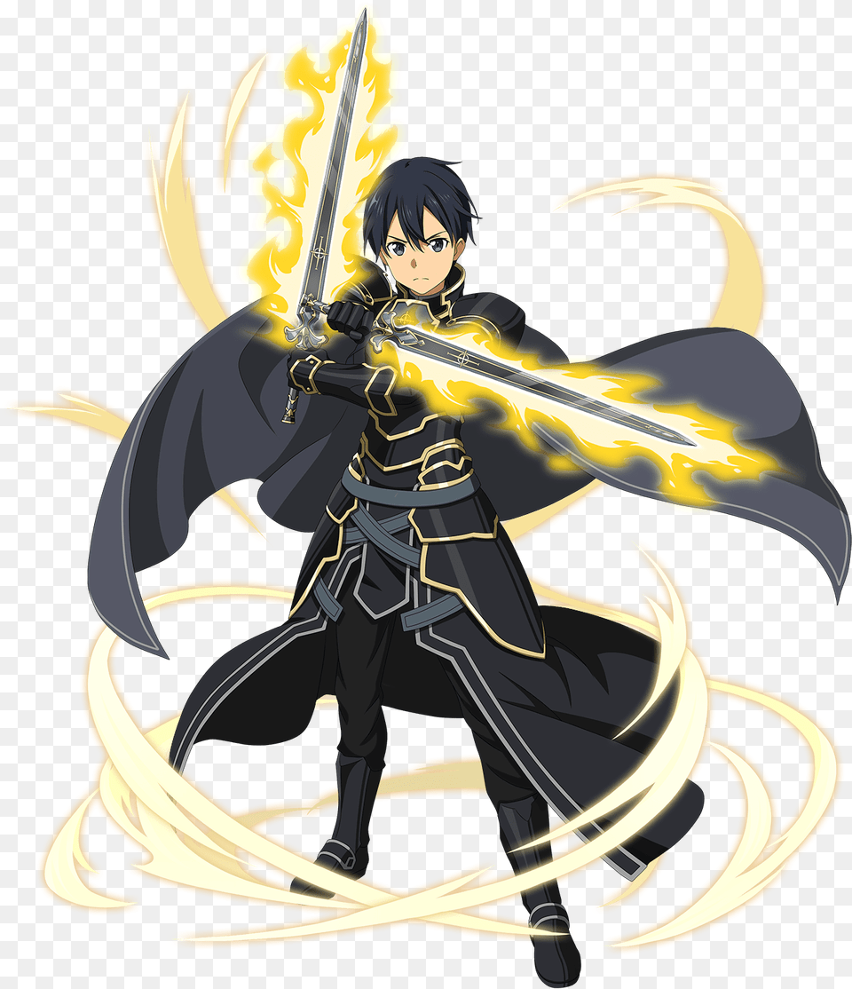 Sword Art Online Kirito Integrity Knight, Person, Face, Head, Book Free Transparent Png
