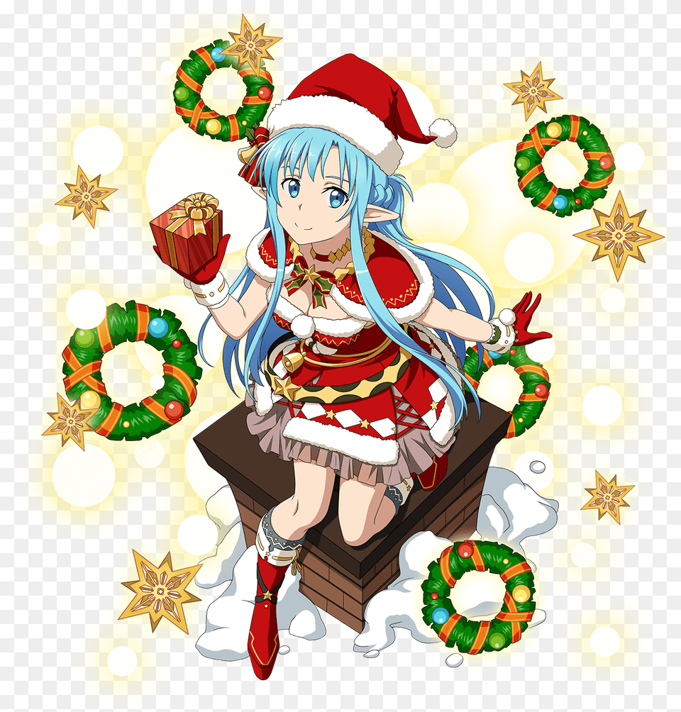 Sword Art Online Memory Defrag Christmas, Book, Comics, Publication, Baby Png