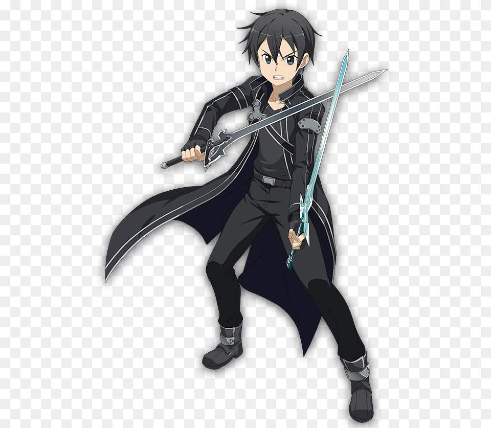 Sword Art Online Memory Defrag Kirito, Book, Comics, Publication, Weapon Png