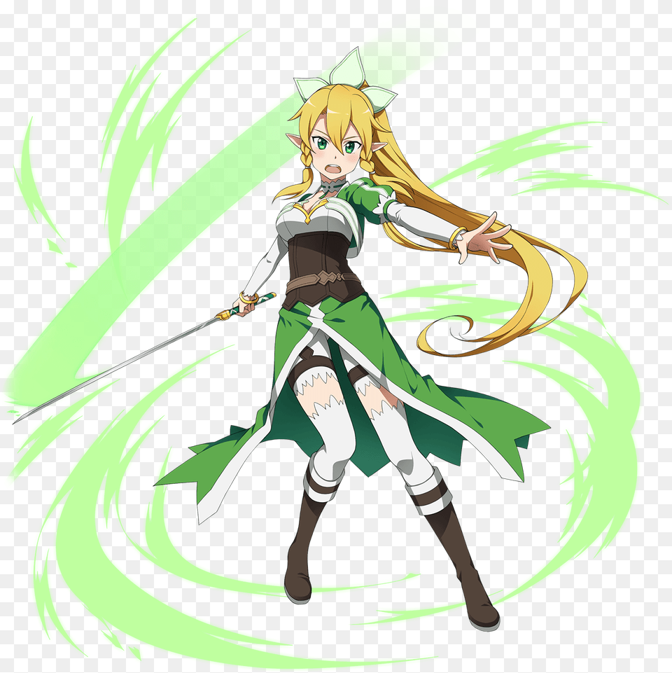 Sword Art Online Memory Defrag Leafa, Book, Comics, Publication, Person Free Transparent Png