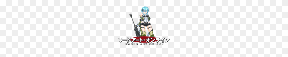 Sword Art Online Sinon Asada Shino, Book, Comics, Publication, Baby Png Image