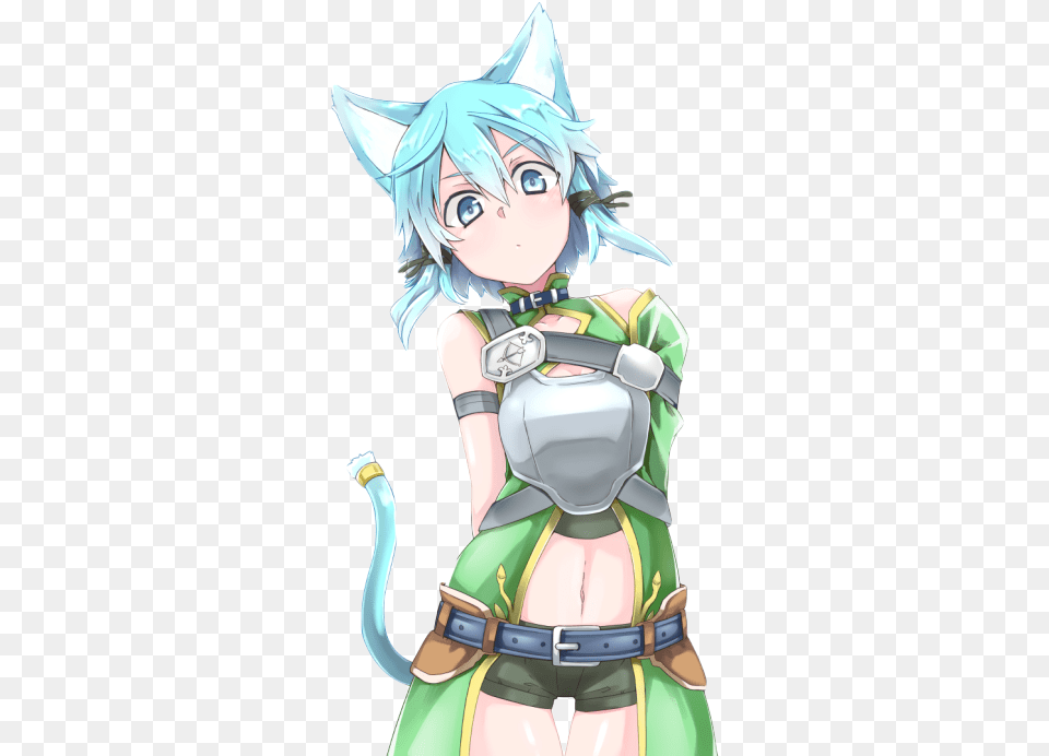 Sword Art Online Sinon Cute, Book, Comics, Publication, Baby Png